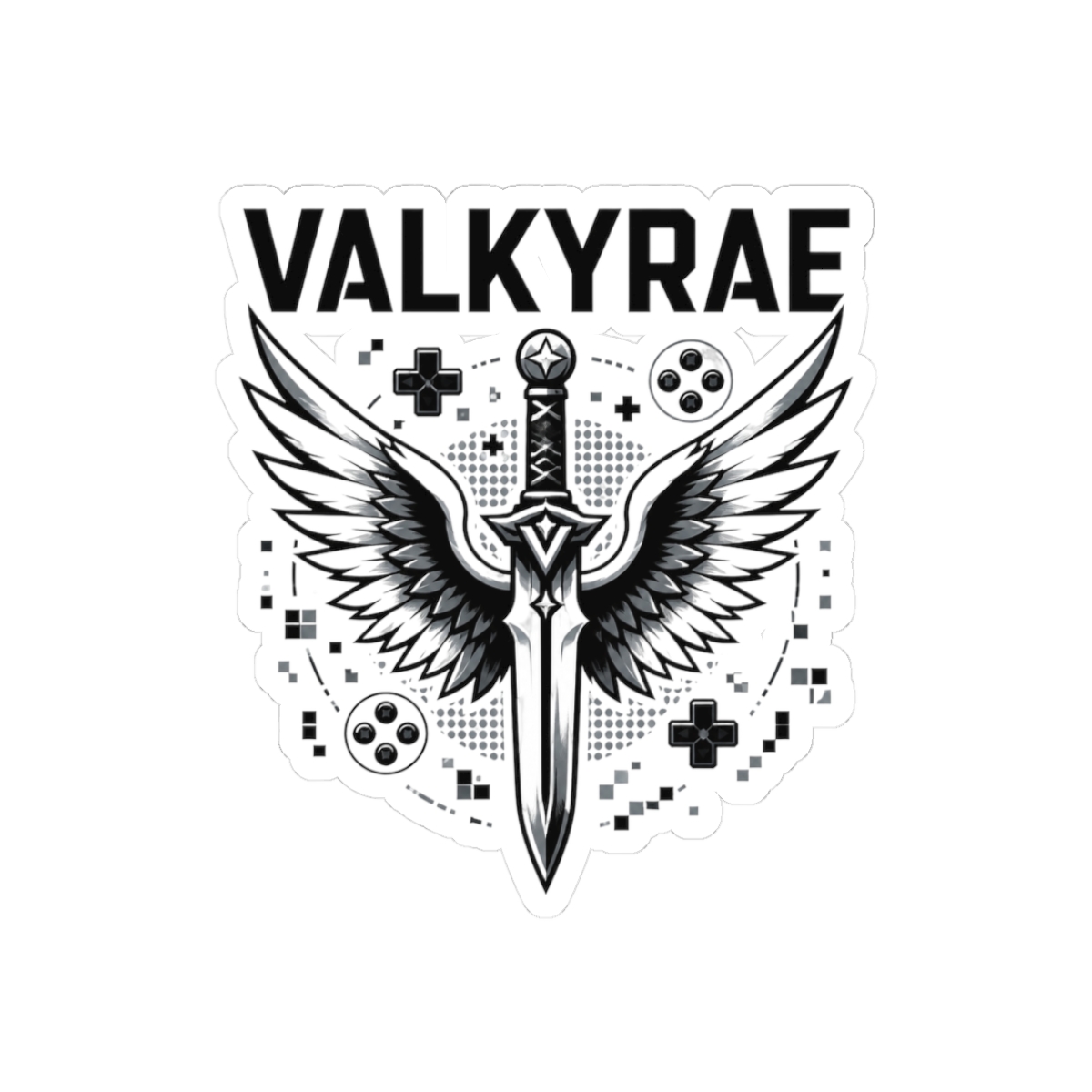 Valkyrae "Valkyrae" Sticker - alternate angle 1, merchandise