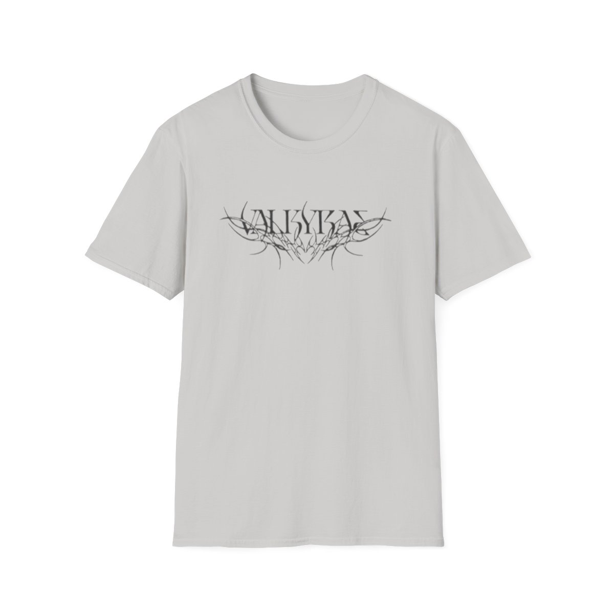 Tribal Valkyrie Script T-Shirt | Norse Warrior Mythology Tee | Valkyrae - alternate angle 3, merchandise