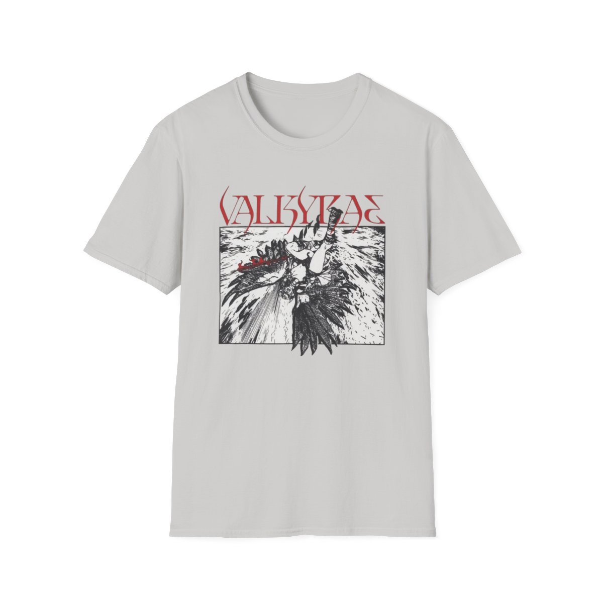 Valkyrie Illustration T-Shirt | Norse Warrior Graphic Tee | Valkyrae - alternate angle 4, merchandise