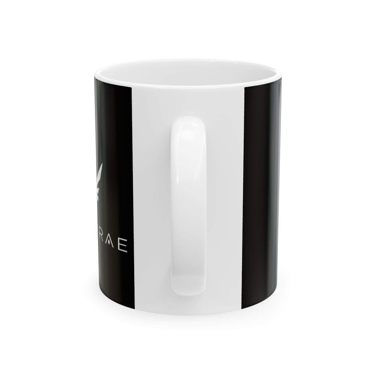 Valkyrie Helmet Logo Mug | Ceramic Coffee Cup | Valkyrae - alternate angle 2, merchandise