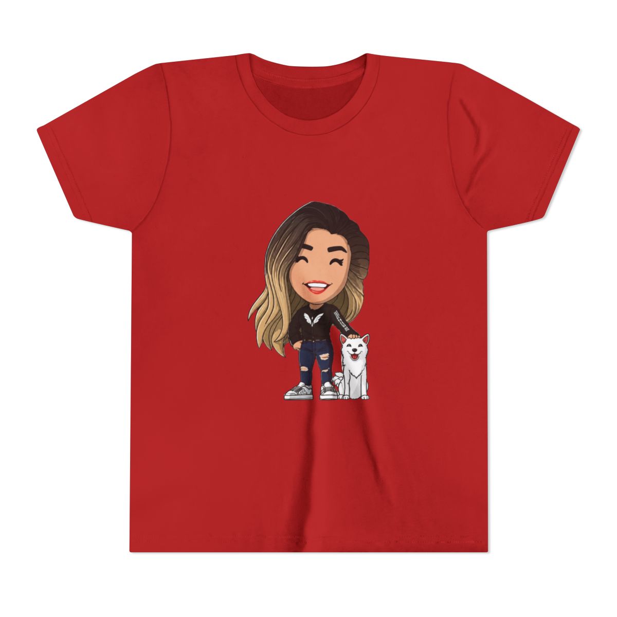 The-Valkyrae Kids T Shirt - alternate angle 5, merchandise