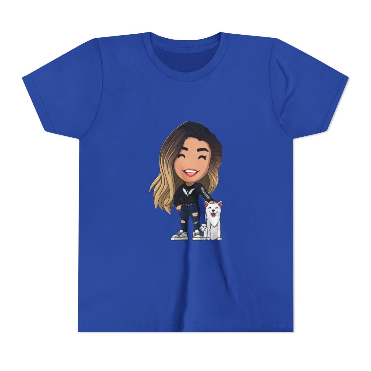 The-Valkyrae Kids T Shirt - alternate angle 3, merchandise