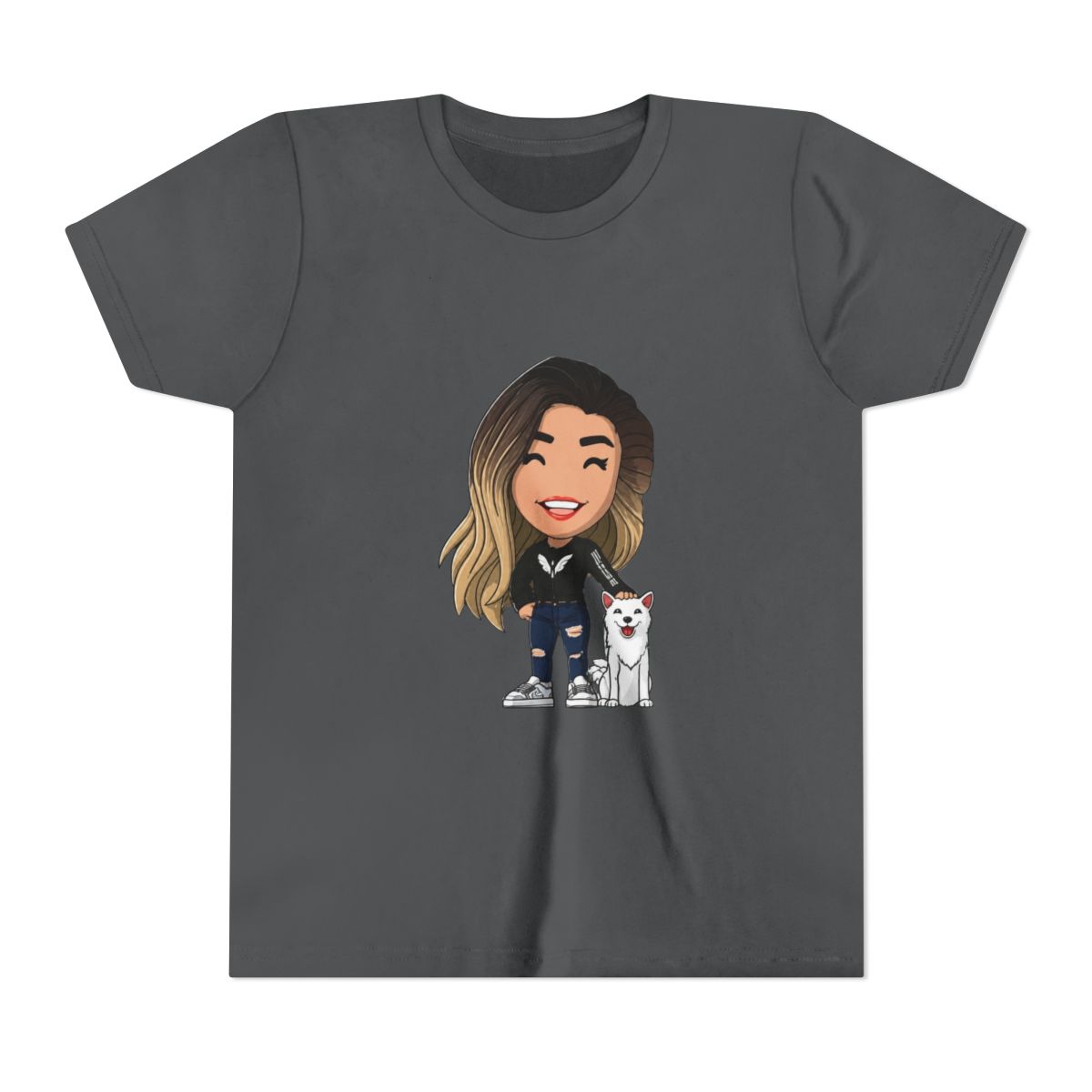 The-Valkyrae Kids T Shirt - alternate angle 4, merchandise