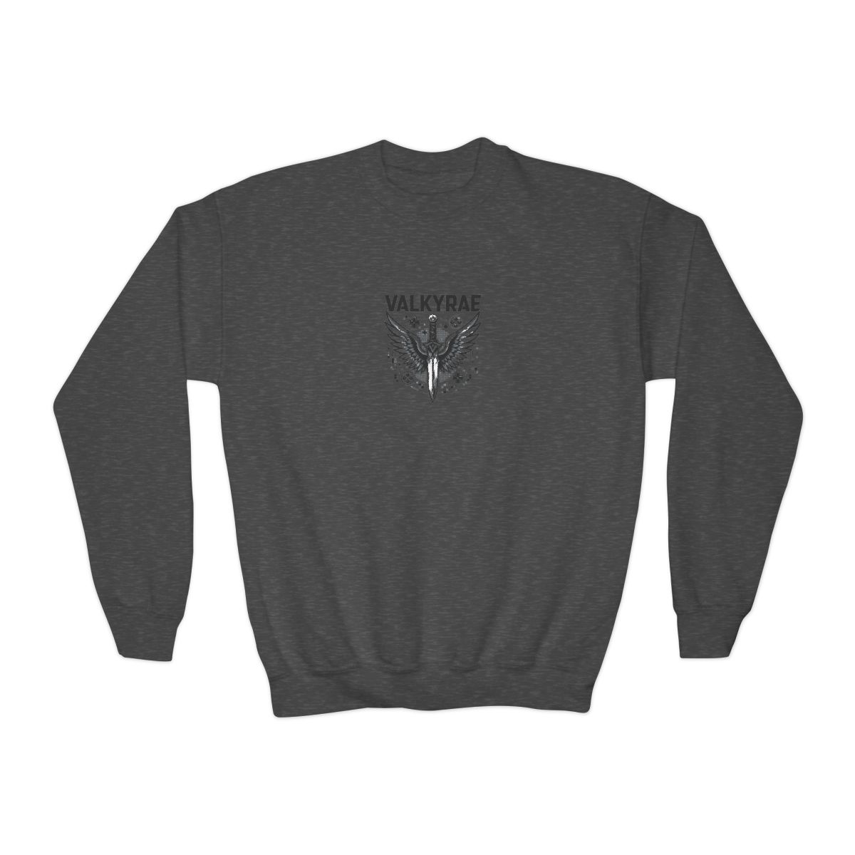 Valkyrae "Valkyrae" Kids Crewneck - alternate angle 2, merchandise